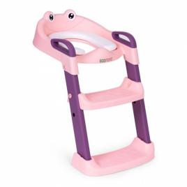 Reductor toaleta cu scara pentru copii ecotoys pp8001 - roz