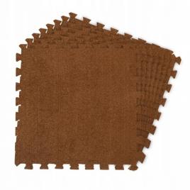 Salteluta de joaca multifunctionala tip puzzle, 6 piese, 180 x 120 cm, massido 650102 - maro