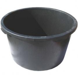 Cada/butoi plastic 500l, negru, Ø105 cm – depozitare apa, gospodarie