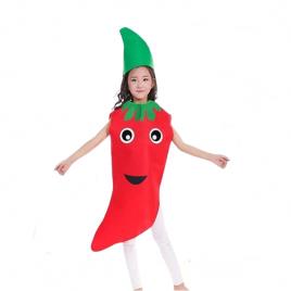 Costum leguma ardei, ideallstore®, rosu, marime universala