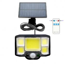 Lampa solara jd2096ba, suport prindere, senzor, telecomanda, 40w