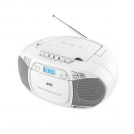 Radio cu casetofon si player cd jvc rc-e451w, 2 x 1.6 w rms, fm, bluetooth,