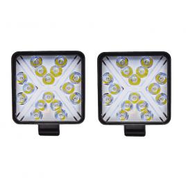 Set 2 proiectoare auto led, 3 faze, 25mm, 220w/set