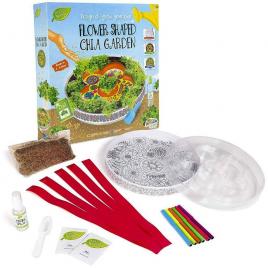 Set gradinarit, RMS, Gradina de Chia forma de floare, colorabila, multicolor, pentru 6 ani si peste, R05-0388