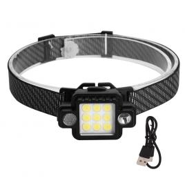 Lanterna de cap led cob/xpg kl533, 5w, 1000lm, usb, magnet