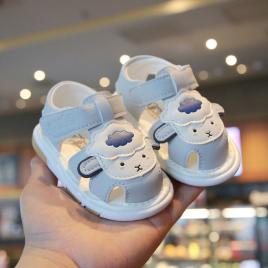 Sandalute gri cu piuitoare - oita (marime disponibila: 6-9 luni (marimea 19