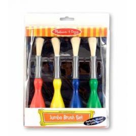 Set 4 pensule jumbo cu maner special melissa and doug
