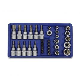 Trusa tianfeng tools cu adaptor si tubulare, 34 piese