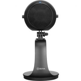 Boya by-pm300 microfon condensator usb-c, iesire casti, volum/mute control