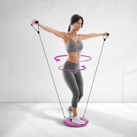 Disc twister pentru fitness - cu coardă de cauciuc - 29 cm