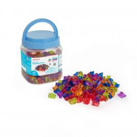 Set 150 piese translucide pentru numarare si sortare
