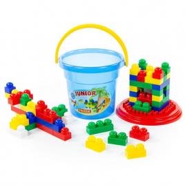 Cuburi constructie junior 57 piese in galetusa polesie