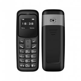 Mini telefon bm30 dual sim cu bluetooth, 65x24x12mm, negru