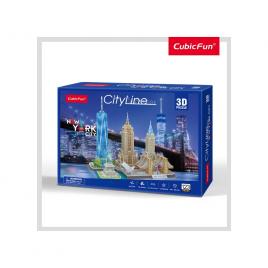 Puzzle 3d new york 123 piese
