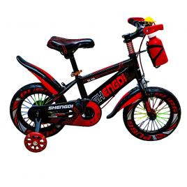 Bicicleta copii 12 inch cu sticla pentru apa, rosu
