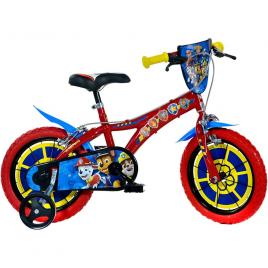 Bicicleta copii dino bikes 14 inch paw patrol