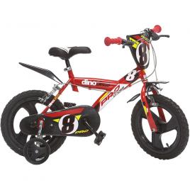 Bicicleta copii dino bikes 14 inch pro-cross rosu