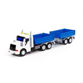 Camion cu remorca, lumini si sunete 53 cm polesie