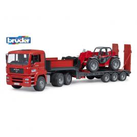 Camion incarcare bruder man tga cu incarcator telescopic manitou mlt 633