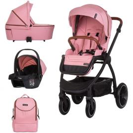 Carucior copii 3 in 1 chipolino prestige marshmallow