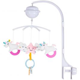 Carusel muzical pentru patut cu proiector chipolino unicorn