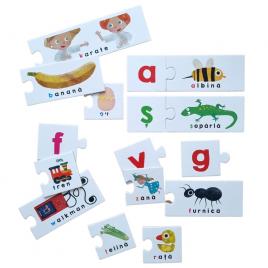 Joc headu montessori - joc tactil abc in limba romana