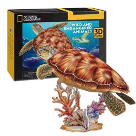 Puzzle 3d testoasa marina 31 piese cubicfun