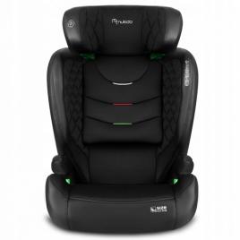 Scaun auto cu isofix nukido louis, grupa 100-150 cm (15-36 kg), i-size, omologare r129 - negru