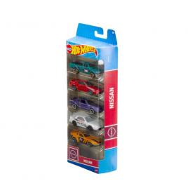 Set 5 masini hot wheels nissan