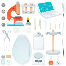 Set de joaca din lemn laborator de cercetare 29 piese umu toys