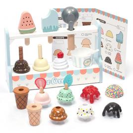 Set de joaca din lemn stand cu inghetata umu toys