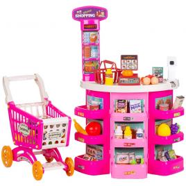 Set jucarie chipolino supermarket 78 cm cu lumini, sunete si 76 accesorii