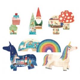 Set puzzle evolutiv si reversibil londji - petrecerea unicornului