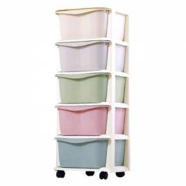Raft cu 5 compartimente pentru depozitarea diverselor obiecte modernhome po10 - multicolor