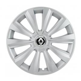 Set 4 capace roti, potrivite jantelor de r15, pentru renault, model delta cromat