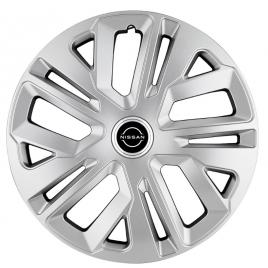 Set 4 capace roti raven gri r15, pentru nissan nou