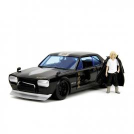Jada set tokyo revengers figurina metalica 7cm si masinuta nissan skyline gtr scara 1 la 24