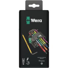 Set chei imbus cu profil torx tx 967/9 multicolor 9 piese, wera 05073599001