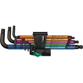 Set chei imbus cu profil hexagonal hex-plus 950/9 multicolor 9 piese, wera 05073593001