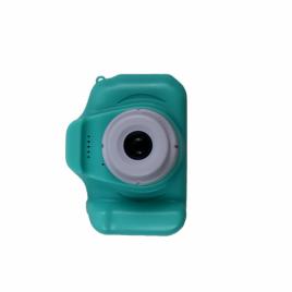 Aparat digital cu functie foto/video pentru copii, plastic, incarcare usb, card memorie, 9 cm, turcoaz