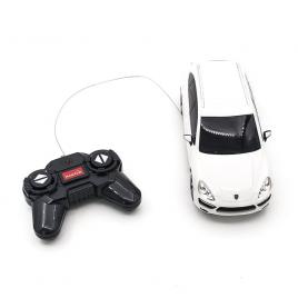 Masina cu telecomanda porsche cayenne turbo alb cu scara 1:24