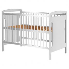Patut copii din lemn hubners karly 120x60 cm alb