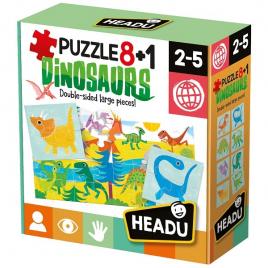 Puzzle dinozauri 8+1 headu