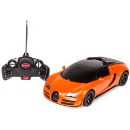 Masina cu telecomanda bugatti grand sport vitesse portocalie scara 1:18