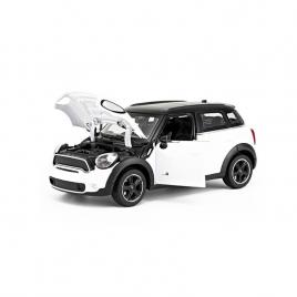 Masinuta metalica mini cooper alba scara 1:24