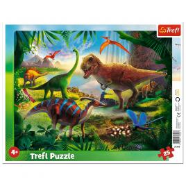 Puzzle 25 plansa dinozauri