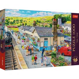 Puzzle trefl 1000 premium plus tea time statia din sat