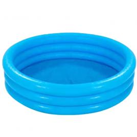 Piscina gonflabila rotunda, 168 x 38 cm, vinil, albastra, 3 inele