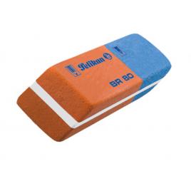 Radiera br40 cauciuc rosu/albastru set40