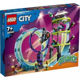 Lego city provocarea suprema de cascadorii pe motocicleta 60361